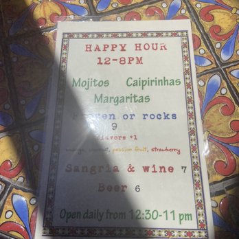 Yuca Bar - Drink menu - Latin American Near Me - New York, New York Yuca Bar - Drink menu - Latin American Near Me - New York, New York