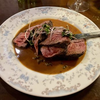 Hunters & Gatherers - FILET AU POIVRE 6OZ - Salad Near Me - DeLand, Florida Hunters & Gatherers - FILET AU POIVRE 6OZ - Salad Near Me - DeLand, Florida