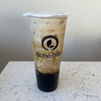 Boba Bliss - brown sugar pearl latte - Bubble Tea Near Me - Mountain View, California
