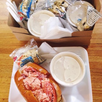 Boston Chowda - A ton of clam chowda and a lobstah roll - Seafood Near Me - Boston, Massachusetts