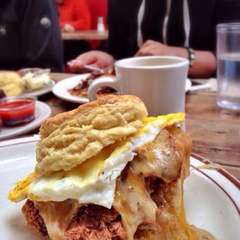 Pine State Biscuits - Reggie Deluxe. fried chicken, egg, bacon, gravy, cheese, biscuit. - Southern Near Me - Portland, Oregon
