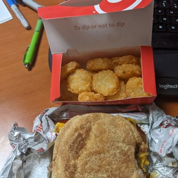 Chick-fil-A - Tater tots and Egg White Grill with Bacon - Chicken Shop Near Me - Spokane, Washington Chick-fil-A - Tater tots and Egg White Grill with Bacon - Chicken Shop Near Me - Spokane, Washington