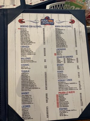 Menu photo 4 Mariscos Torito Mazatlán, SIN