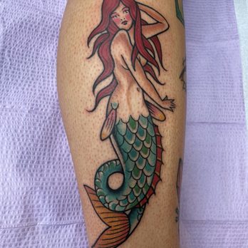 Black Lotus Tattooers - Mermaid tattoo by Tyler - Tattoo Near Me - Gilbert, Arizona