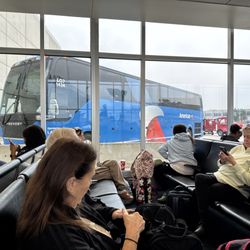 Wilkes-Barre/Scranton International Airport - AVP - American Airlines tricked us and said we would be on a "Air Bus". There is it. A bus. 3 hr ride. 06-14-2025