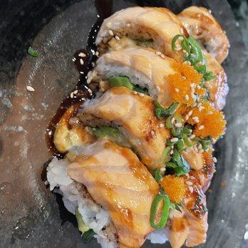 Hana Sushi - White salmon roll - Sushi Bars Near Me - Temecula, California Hana Sushi - White salmon roll - Sushi Bars Near Me - Temecula, California