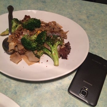 Thai BBQ - Pad see Ew Portion isn't generous like other thai restaurants (Galaxy s5 there for size) but the flavor is def there! $7.50 - Thai Near Me - Las Vegas, Nevada Thai BBQ - Pad see Ew Portion isn't generous like other thai restaurants (Galaxy s5 there for size) but the flavor is def there! $7.50 - Thai Near Me - Las Vegas, Nevada