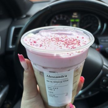 Starbucks - Iced Cherry Chai Latte - Coffee & Tea Near Me - Shelton, Connecticut