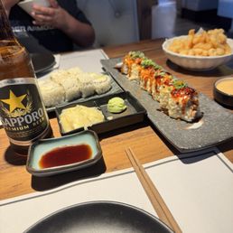Rock Shrimp tempura, Baked Salmon Roll