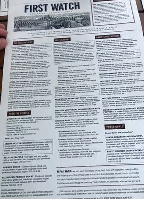 Menu photo 4 First Watch Westlake, OH