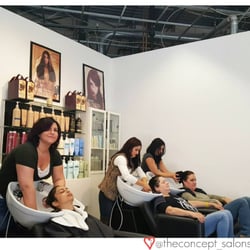 The Concept Salon - It all starts with a relaxing wash & a complimentary scalp massage while you comfortably recline! We exclusively use Aveda color & products!