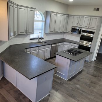 Grindstone Granite - before whole kitchen countertop - Countertop Installation Near Me - Dallas, Texas Grindstone Granite - before whole kitchen countertop - Countertop Installation Near Me - Dallas, Texas