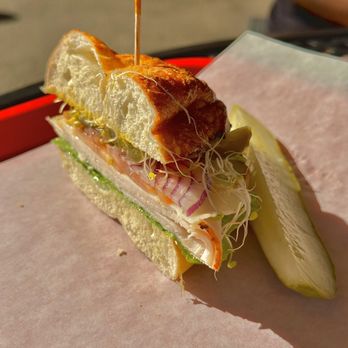 5th Ave Bagelry - Turkey with provolone on Jalapeño Bagel - Bagels Near Me - Upland, California