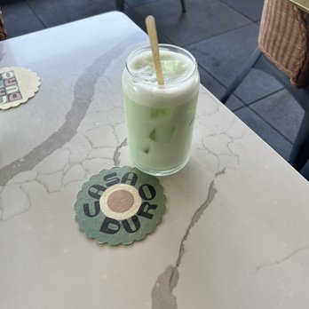 Cafe Duro - Iced matcha with almond milk- also so yummy! - Cafes Near Me - Dallas, Texas Cafe Duro - Iced matcha with almond milk- also so yummy! - Cafes Near Me - Dallas, Texas
