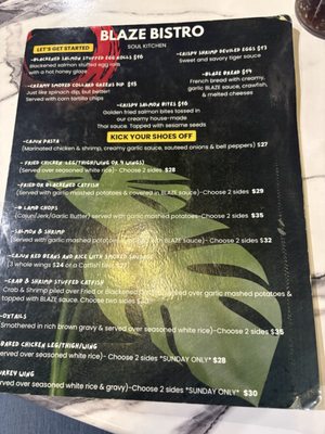 Menu photo 1 Blaze Bistro Humble, TX