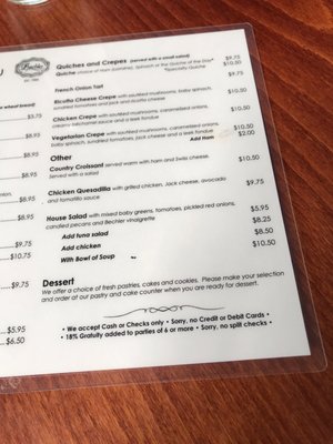 Menu photo 2 Patisserie Bechler Pacific Grove, CA