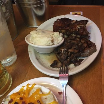 Texas Roadhouse - Ribs and sirloin! And loaded mash potatoes!! - Steakhouses Near Me - Oceanside, California