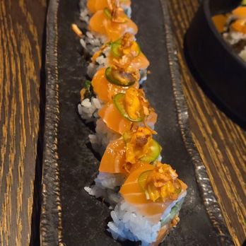 Roka Hula - Salmon roll - Tiki Bars Near Me - Delray Beach, Florida Roka Hula - Salmon roll - Tiki Bars Near Me - Delray Beach, Florida