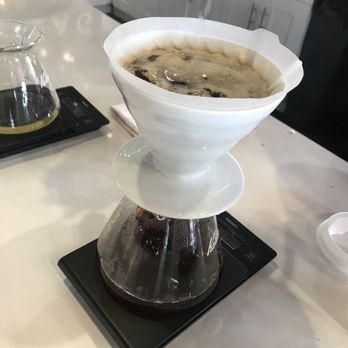 Lineage Coffee Roasting - Pour over coffee...yields a flavorful coffee. - Coffee Roasteries Near Me - Orlando, Florida