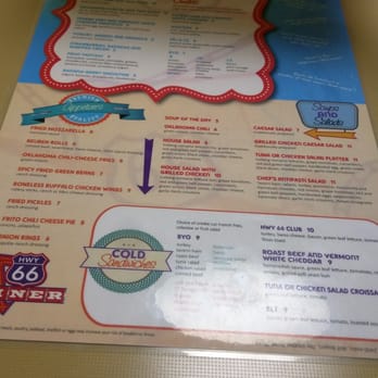 Route 66 Diner - The menu, side 2 - American Near Me - Catoosa, Oklahoma
