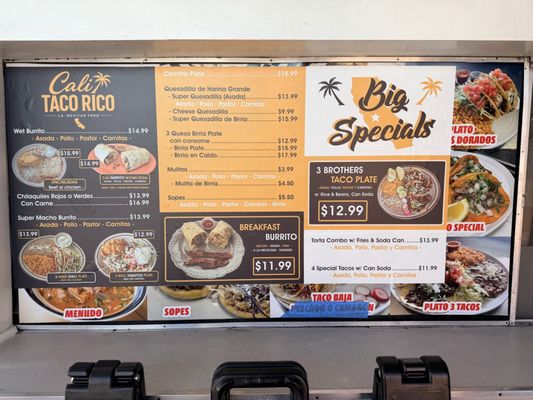 Menu photo 2 Cali Taco Rico Bellflower, CA
