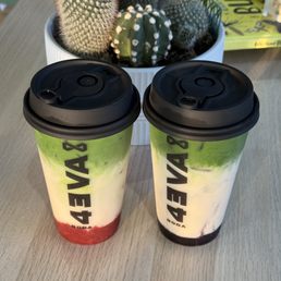 Strawberry and Blueberry Matcha