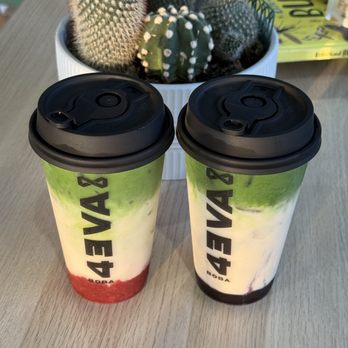 BoBa 4EVA - Strawberry and Blueberry Matcha - Bubble Tea Near Me - Oak Park Heights, Minnesota