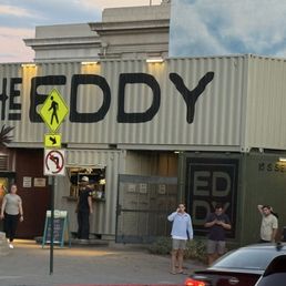 The entrance to the Eddy downtown Reno by the river. The entrance to the Eddy downtown Reno by the river.