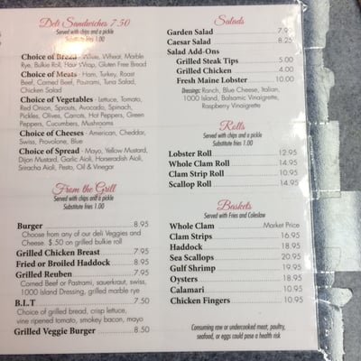 Menu photo 5 Shore Rd Market York, ME Menu photo 5 Shore Rd Market York, ME