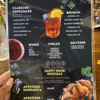D’Nuez - Drink menu - Breakfast & Brunch Near Me - Berwyn, Illinois