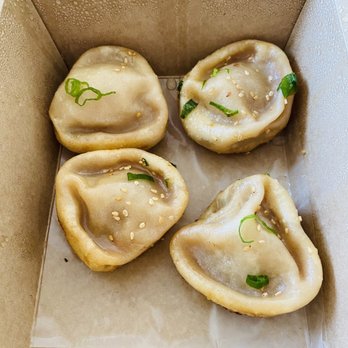 The Bund - Extremely pricey Pan Fried Soup dumpling $9+ for those 4 pieces - Shanghainese Near Me - Forest Hills, New York