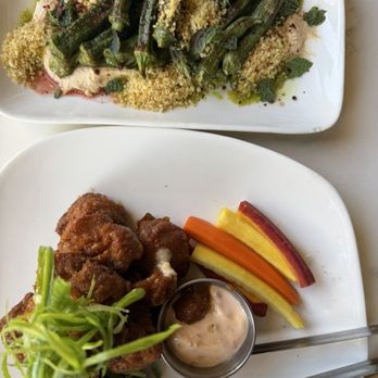 RÜT Bar & Kitchen - Fried Okra & Thai Ginger Cauliflower Wings - Vegan Near Me - Spokane, Washington RÜT Bar & Kitchen - Fried Okra & Thai Ginger Cauliflower Wings - Vegan Near Me - Spokane, Washington