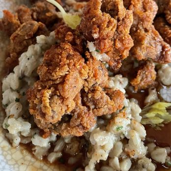 Virtue Restaurant - Fried Gizzards - carolina gold dirty rice, gravy - Southern Near Me - Chicago, Illinois Virtue Restaurant - Fried Gizzards - carolina gold dirty rice, gravy - Southern Near Me - Chicago, Illinois