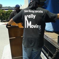 Kelly Moving - Moving an upright piano to it's new home