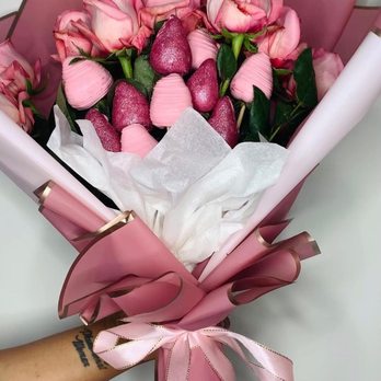 Berrie Claire - Ask them to be your special someone with our beautiful strawberry & flower bouquet! - Bakeries Near Me