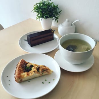 Roselle - Chicken and goat cheese quiche, The Chocolate One, and apple green tea. - Bakeries Near Me - Toronto, Ontario