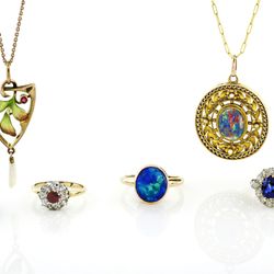 Federal Way Custom Jewelers - Curated collection of antique jewelry - antique sapphire engagement rings, opal rings, and more!