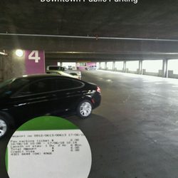 Downtown Public Parking - Got to love downtown! I parked in a parking garage for 1 Day 2 hours and 6 minutes for a total of $6!
