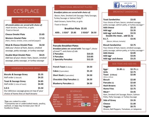 Menu photo 3 CC's Place Columbus, GA