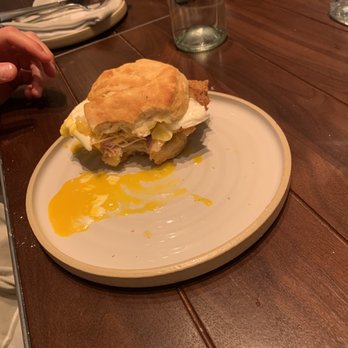 Yardbird - Chicken & egg biscuit sandwich - Southern Near Me - Dallas, Texas