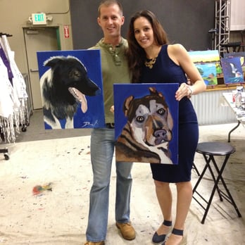 Purple Easel - Painting the pups - Paint & Sip Near Me - Ontario, California Purple Easel - Painting the pups - Paint & Sip Near Me - Ontario, California
