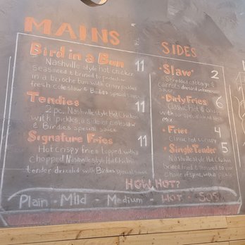 Birdies Hot Chicken - Menu. 5/28/22 - Chicken Shop Near Me - Brooklyn, New York Birdies Hot Chicken - Menu. 5/28/22 - Chicken Shop Near Me - Brooklyn, New York
