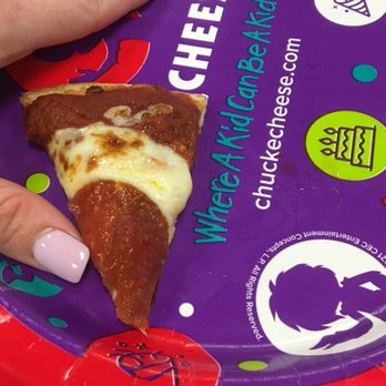 Chuck E. Cheese - One of the "6" slices in the $8.50 personal pizza. - Pizza Near Me - Louisville, Kentucky Chuck E. Cheese - One of the "6" slices in the $8.50 personal pizza. - Pizza Near Me - Louisville, Kentucky