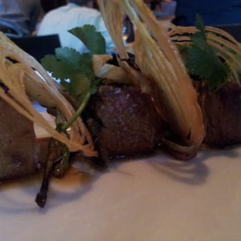 Uchi Houston - Bacon Tataki...with caramelized onions. - Sushi Bars Near Me - Houston, Texas Uchi Houston - Bacon Tataki...with caramelized onions. - Sushi Bars Near Me - Houston, Texas