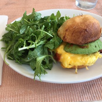 Cafe Roze - Egg sandwich with avocado and side salad - Breakfast & Brunch Near Me - Nashville, Tennessee