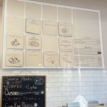 Caravaggio Gelato Lab - Menu (September 2025) - Gelato Near Me - Berkeley, California