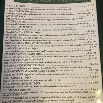Wert's Cafe - Menu - American Near Me - Allentown, Pennsylvania Wert's Cafe - Menu - American Near Me - Allentown, Pennsylvania