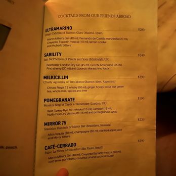 Hanky Panky - Menu - Cocktail Bars Near Me - Ciudad de Mexico, DIF