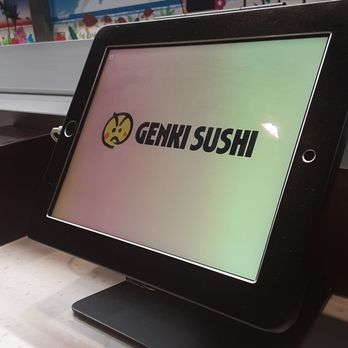 Genki Sushi - This is the kiosk at each seat that hold the electronic menu. - Sushi Bars Near Me - Kapolei, Hawaii Genki Sushi - This is the kiosk at each seat that hold the electronic menu. - Sushi Bars Near Me - Kapolei, Hawaii
