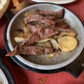 Pappasito's Cantina - Beef fajitas lunch (we already ate some when I took the picture) - Tex-Mex Near Me - Austin, Texas